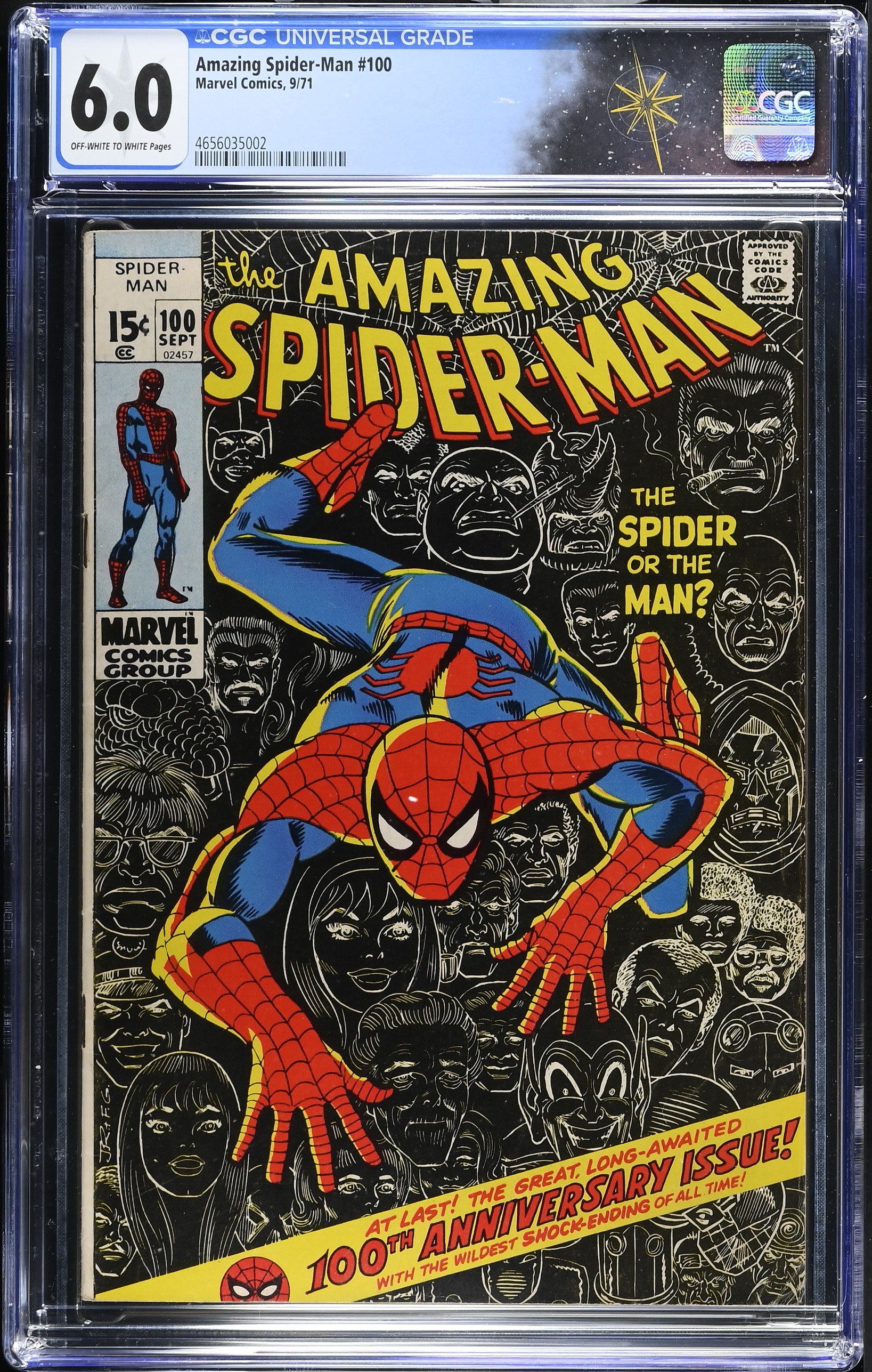 Amazing Spider-Man #100 (Marvel Comics, 1971) CGC 6.0 - 100th Anniversary Special