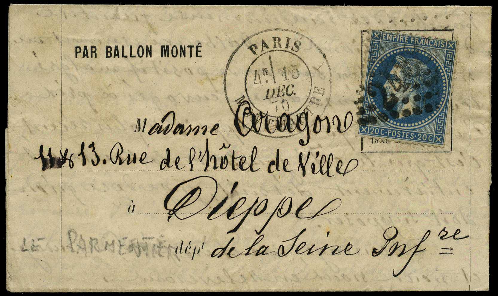 Forty-third Balloon of the Siege: 1870...