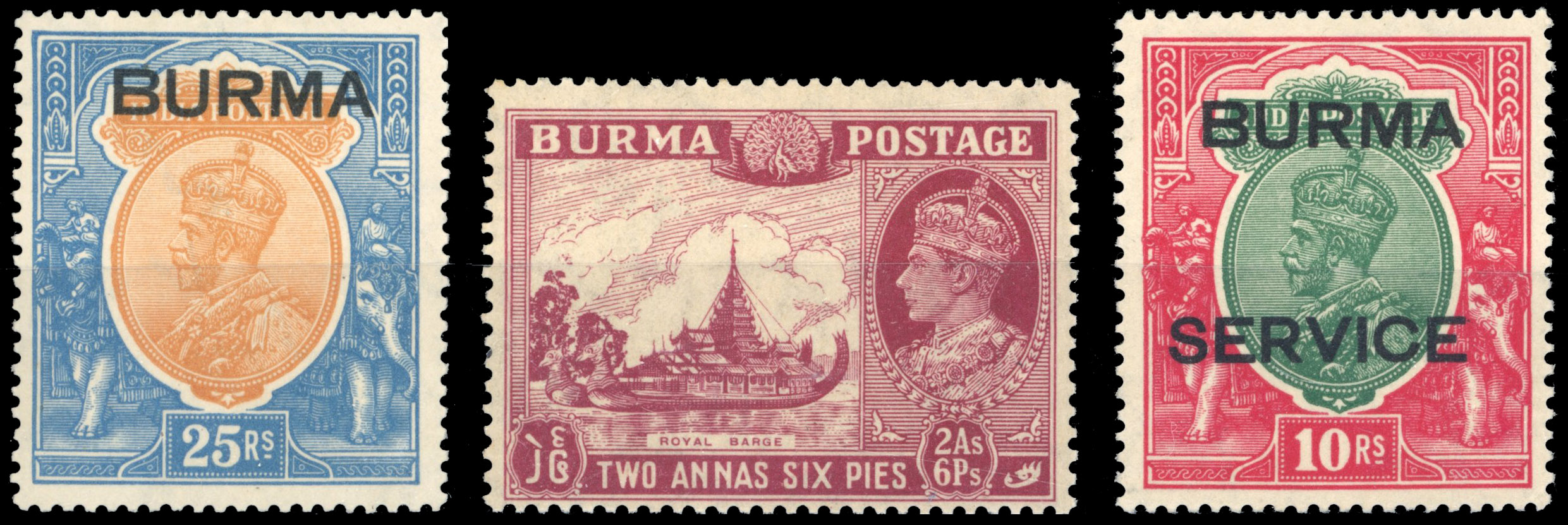 Burma 1937-47 collection mint