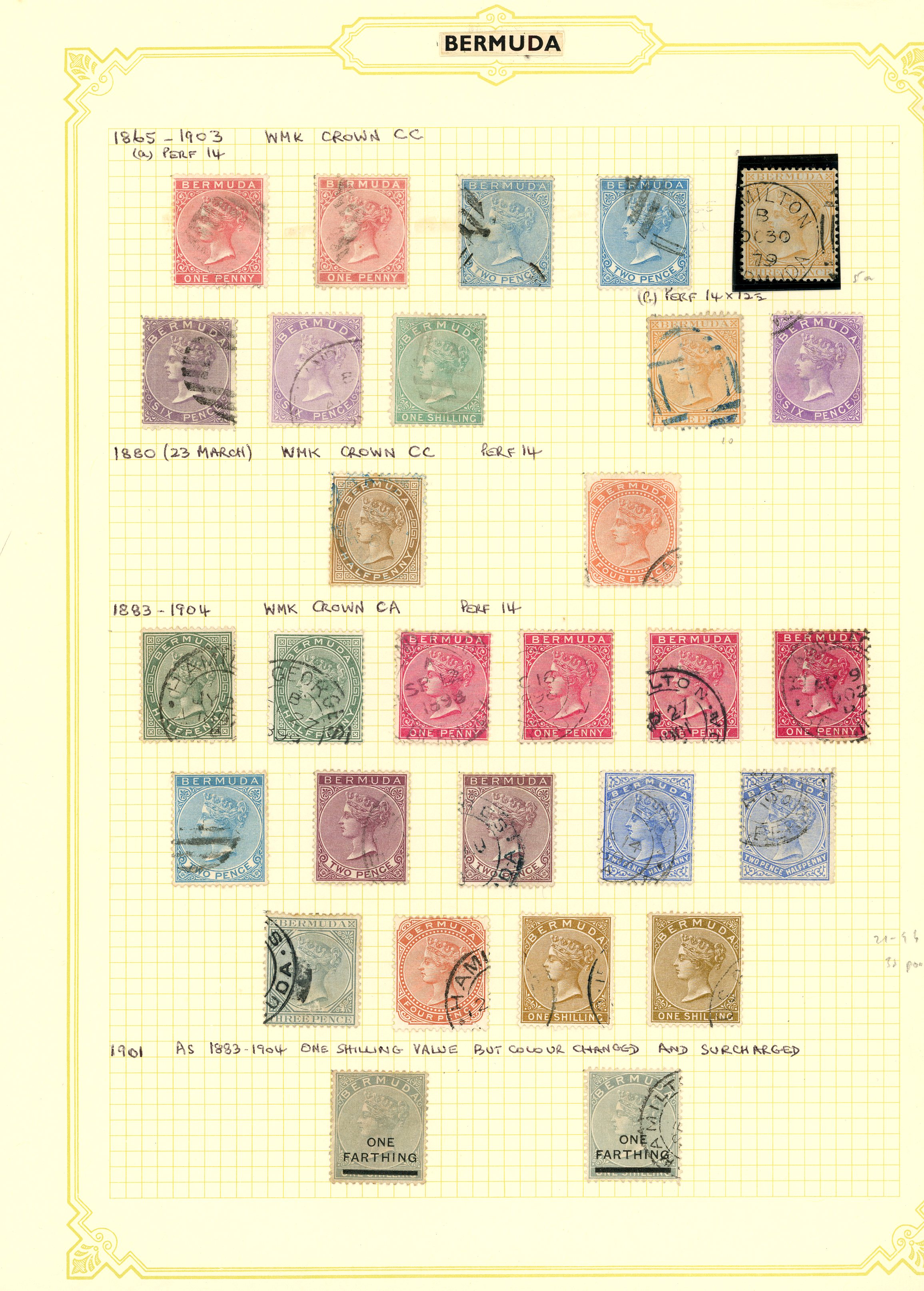 1865-1968 used collection (275, plus 16 mint)...