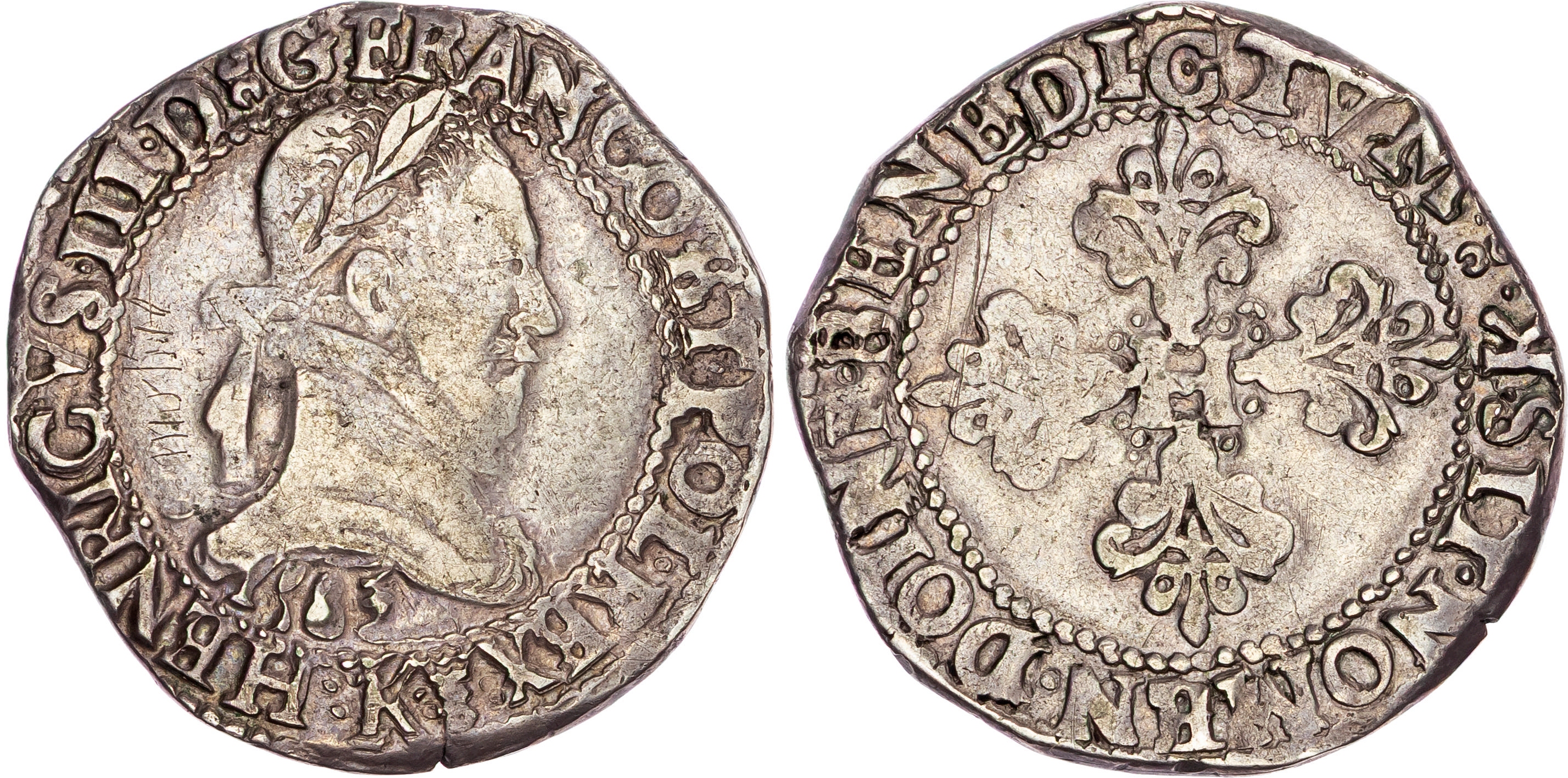 France, Henry III (1574-1589), silver Franc, 1583