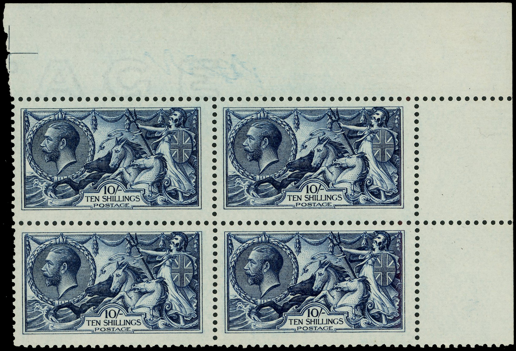 Great Britain SG 402 block of four 