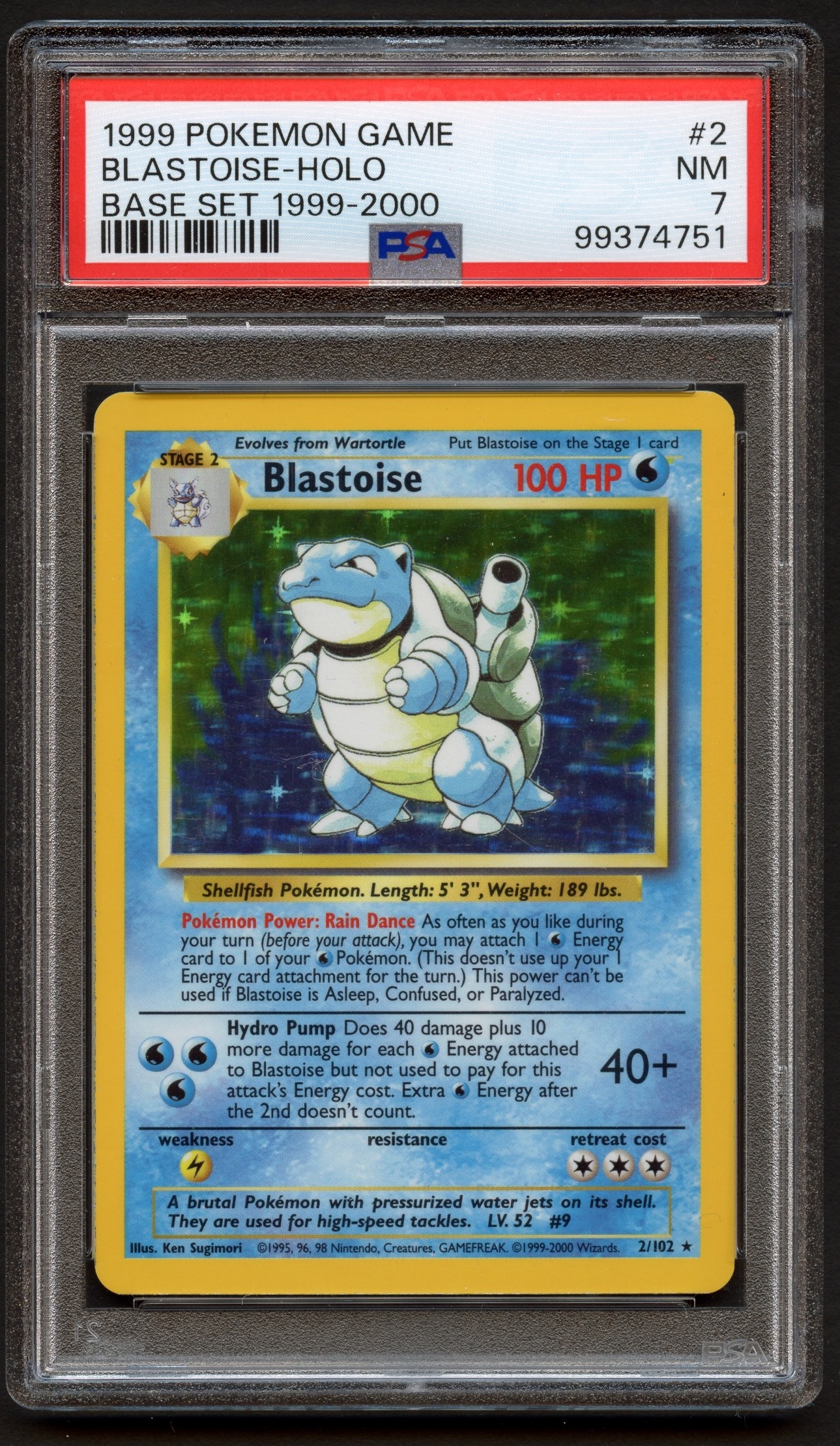 PSA 7 Blastoise - Base Set 1999-2000