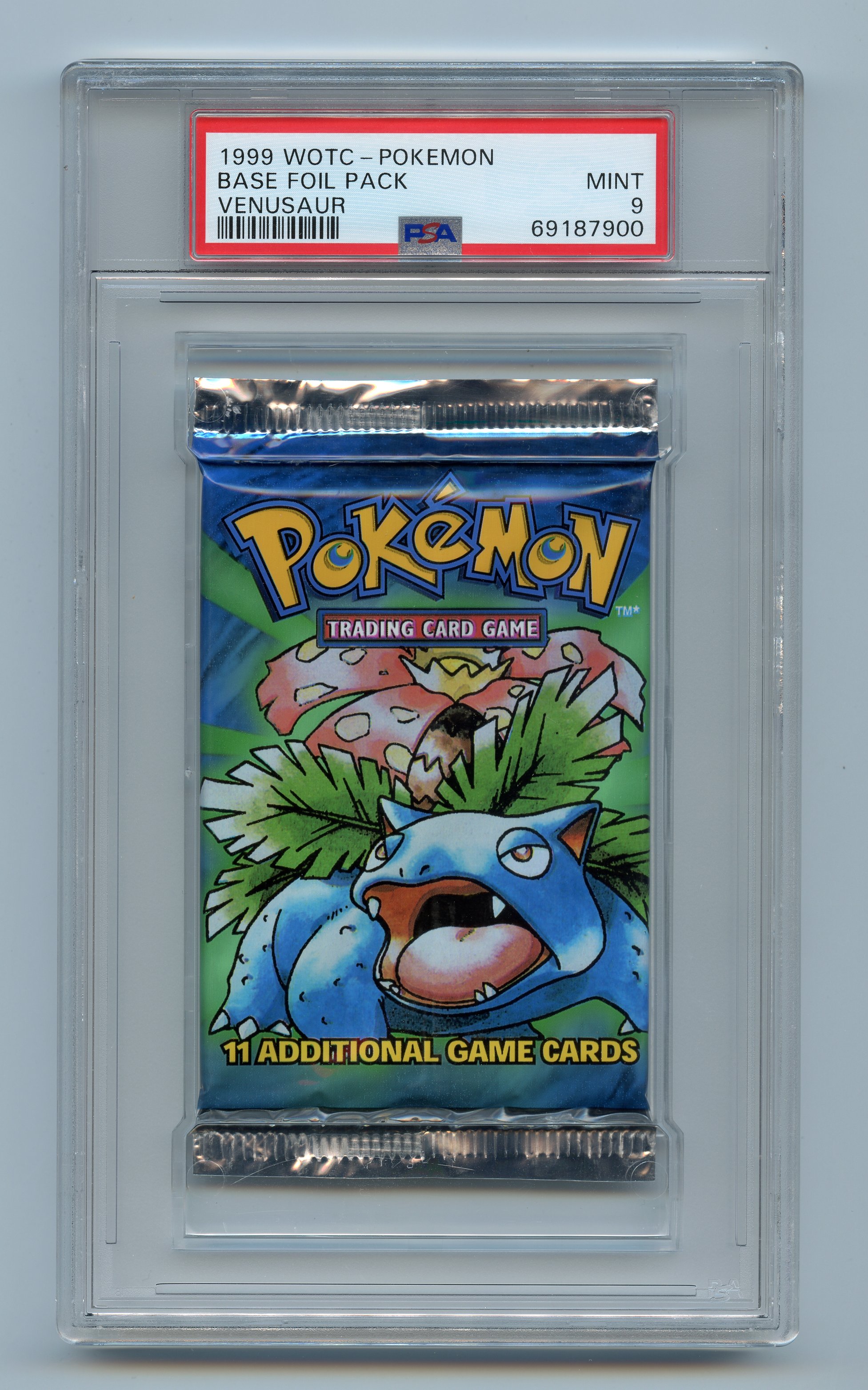 PSA 9 Base Set Booster Pack - Venusaur Artwork