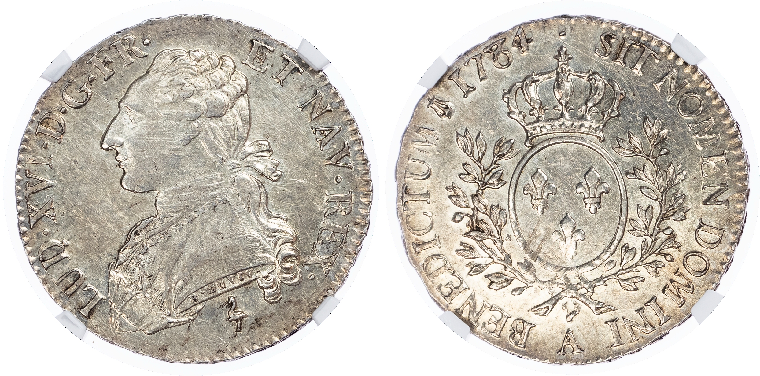 France. Louis XVI AR 1/2 Ecu. 1784A.