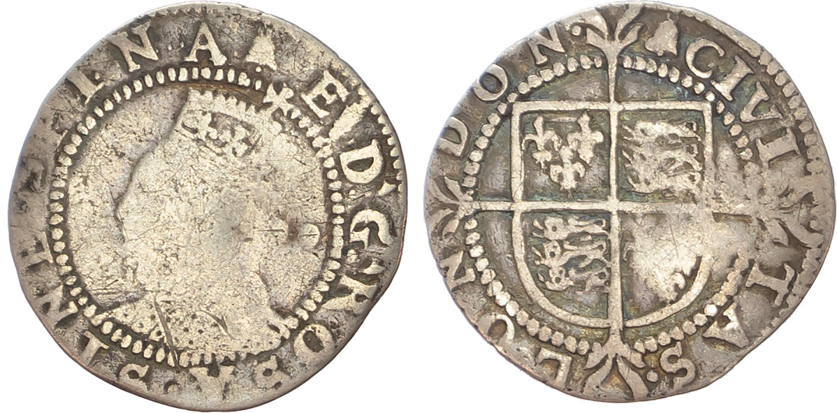 Elizabeth I (1558-1603). AR Halfgroat, Second Issue.