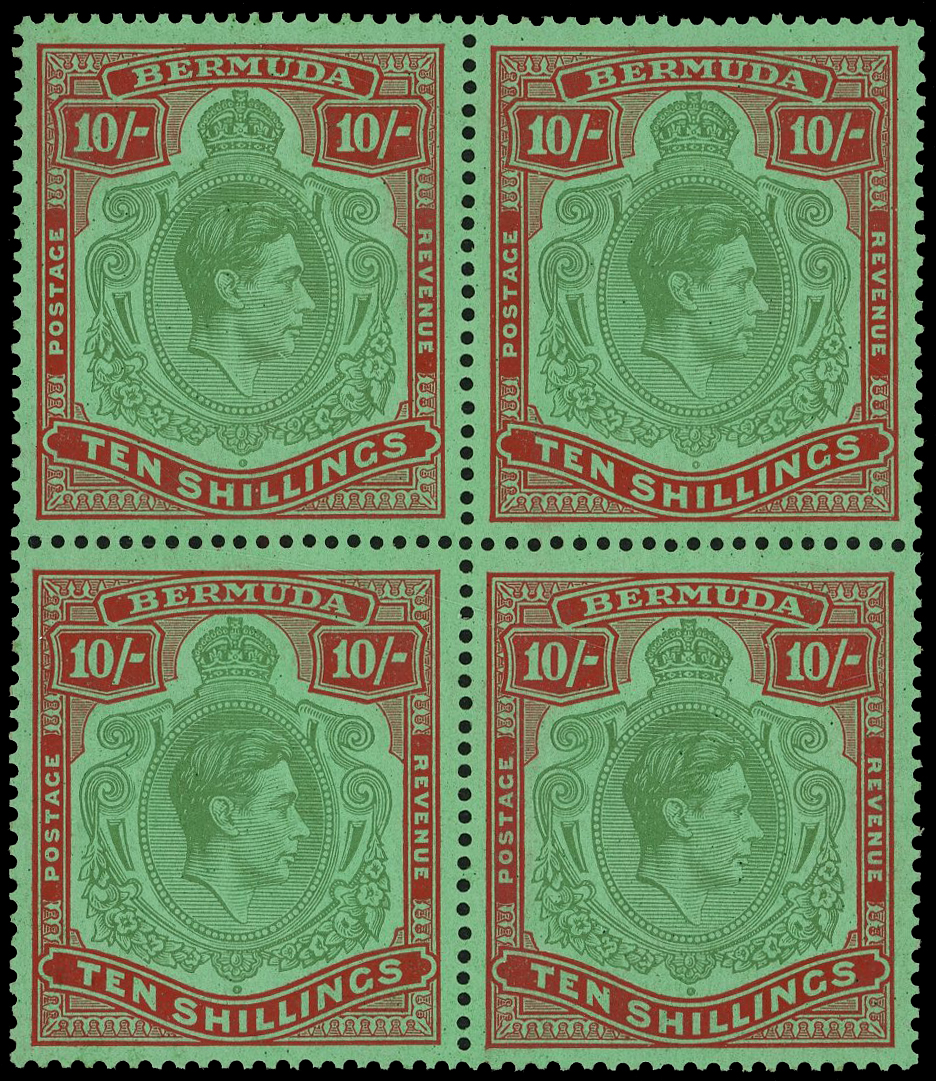 Bermuda SG 119c, cf block mint