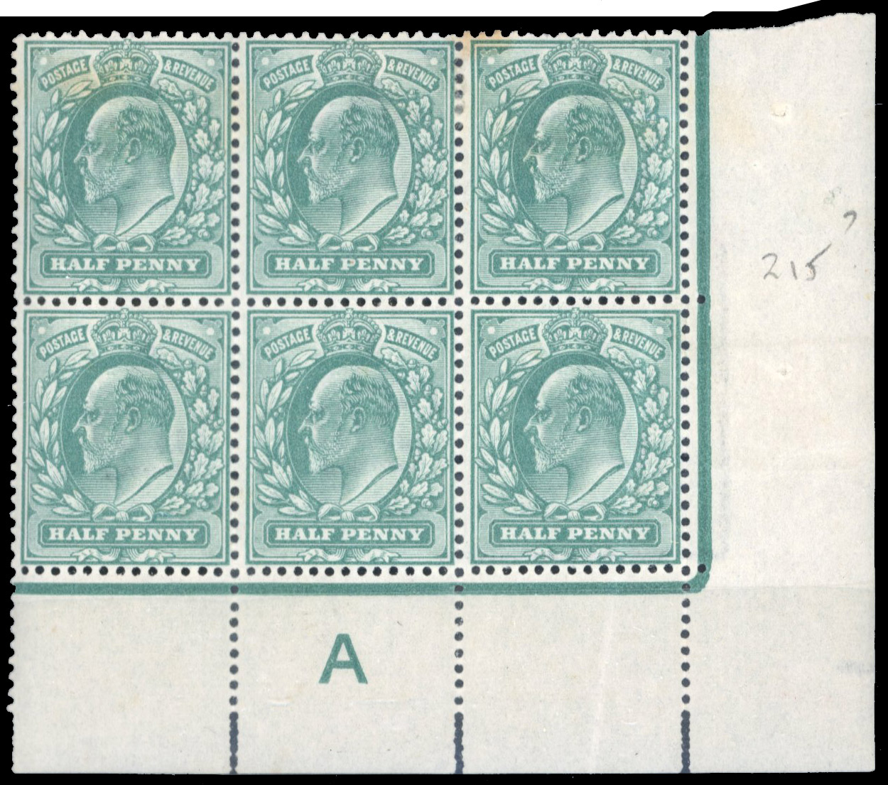 1902-13 KEVII mint collection from ½d to 10d with shades identified