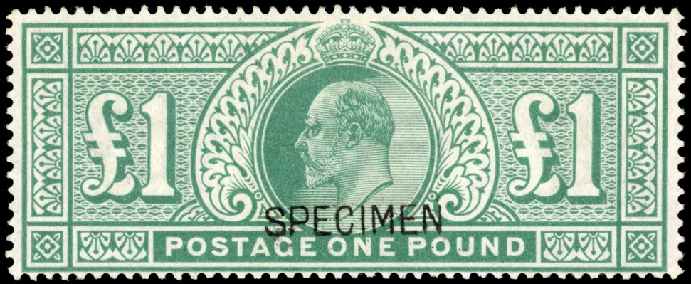 GB SG 266s 1902 £1 Specimen