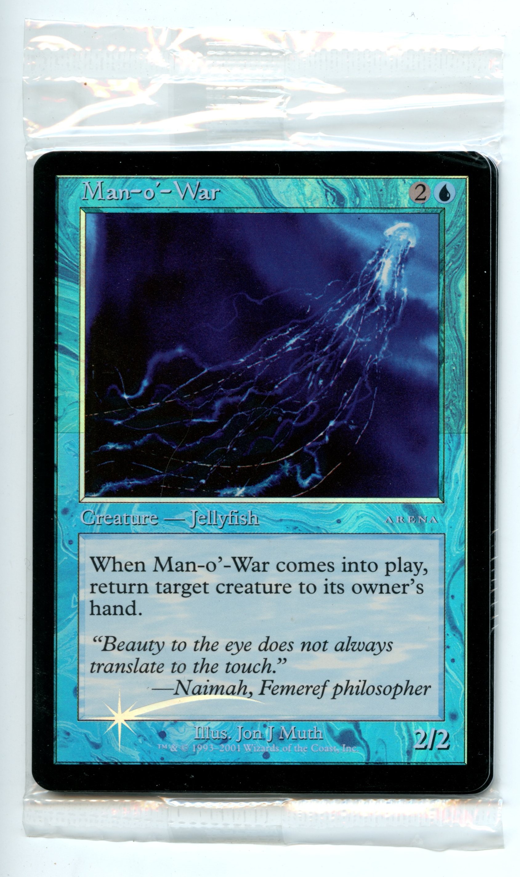 Magic: The Gathering - Man-o-War SEALED PACK OF 5 FOIL - Arena League Promos - Near Mint
