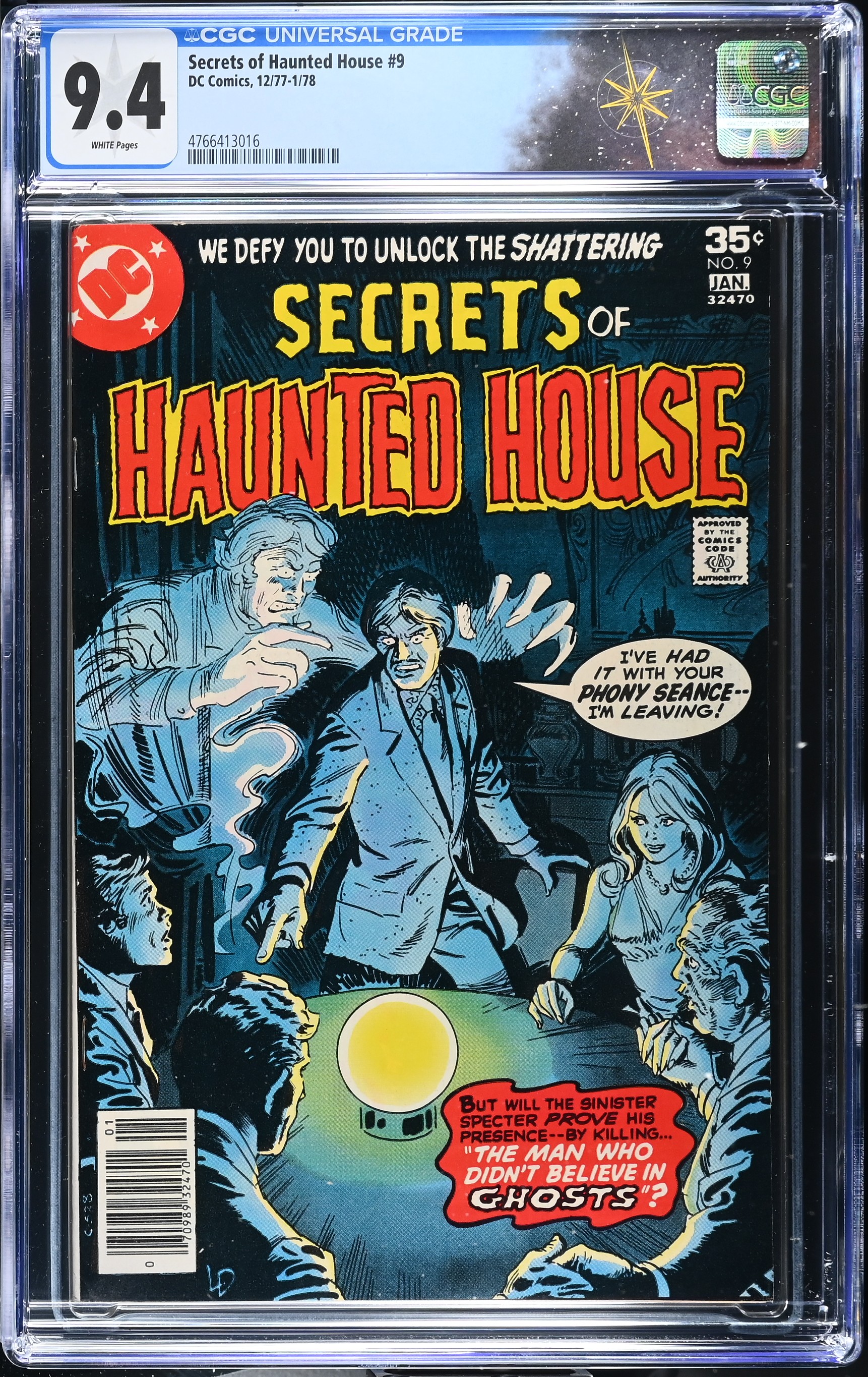 Secrets of Haunted House #9 CGC 9.4 Cover by Luis Dominguez (DC Comics, 1978) White Pages