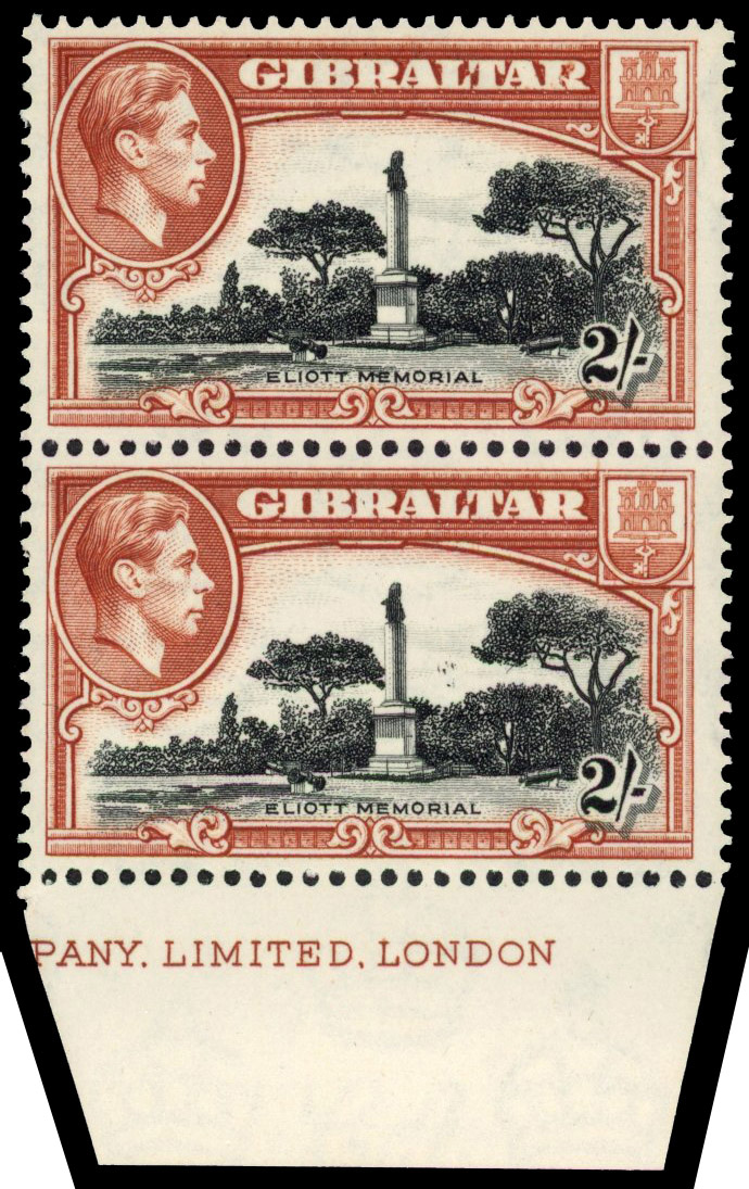 Gibraltar SG 128ba pair mint