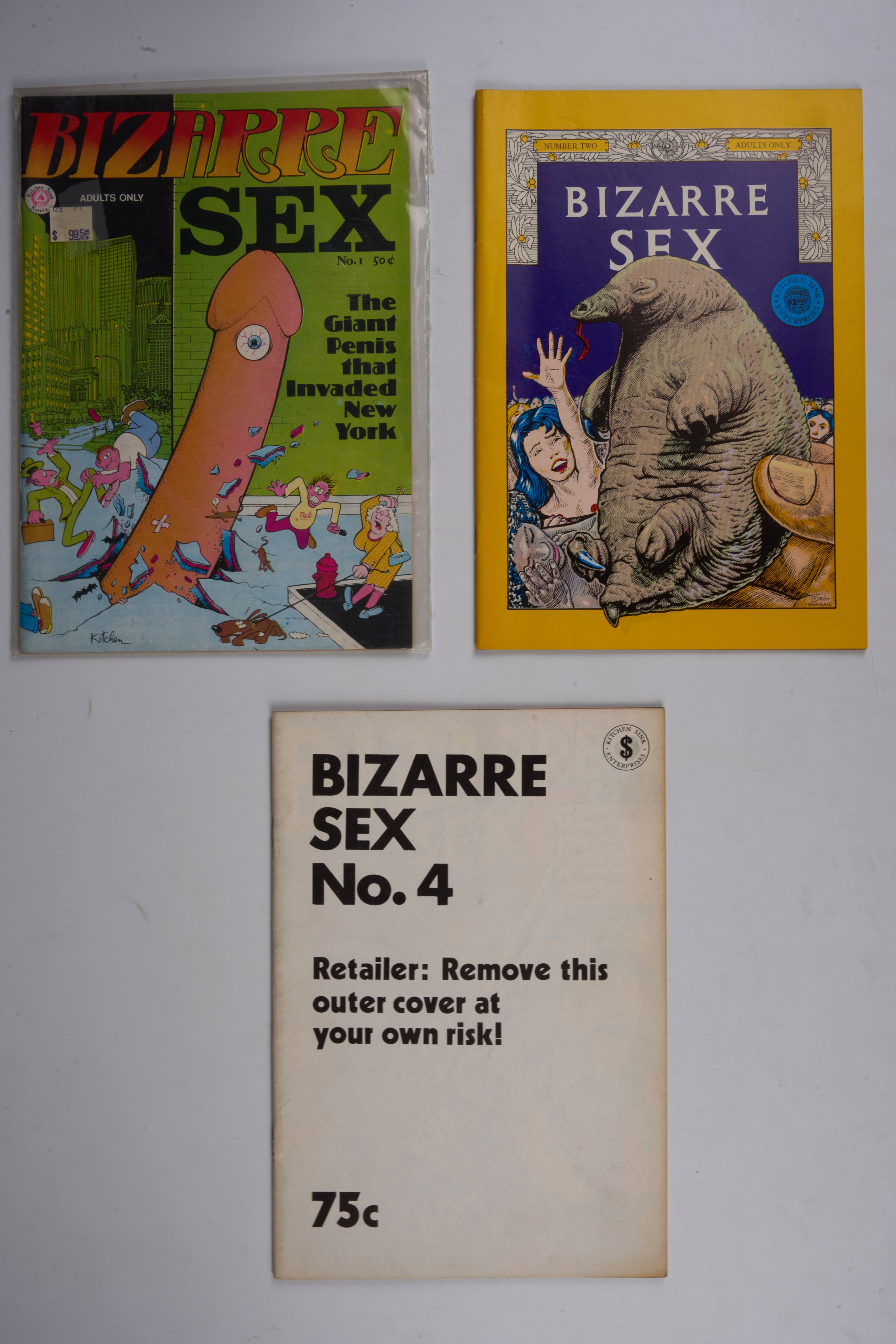 Bizarre S*x (Kitchen Sink Comix, 1972-81) Bundle of 7
