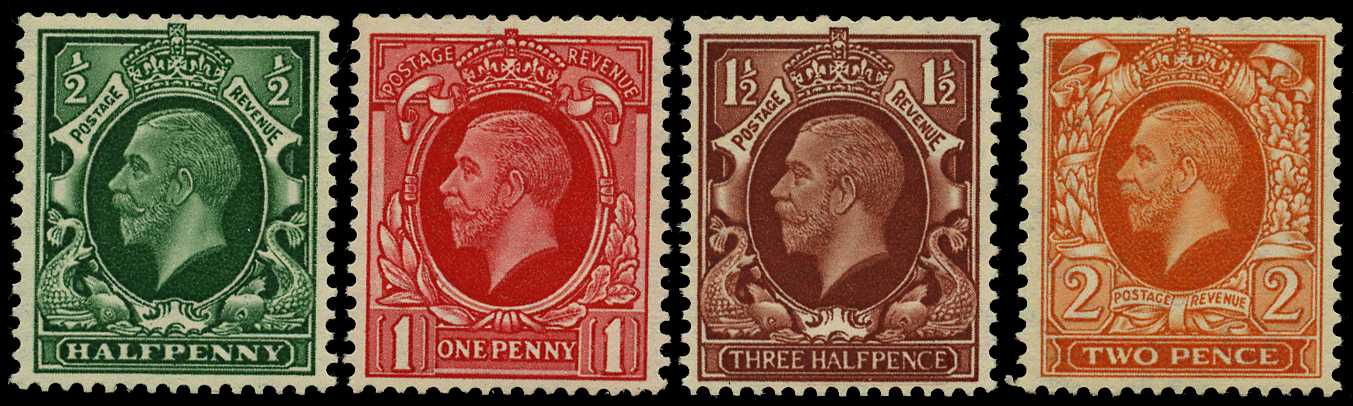 1934-36 ½d to 2d photogravure set of 4...