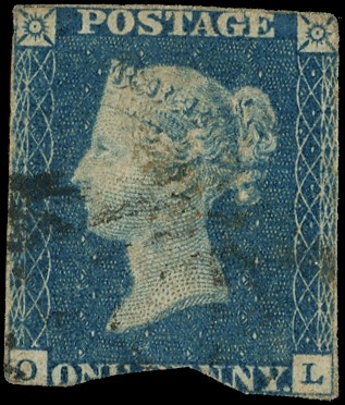 1840 1d Blue ‘The One Penny Blue’...
