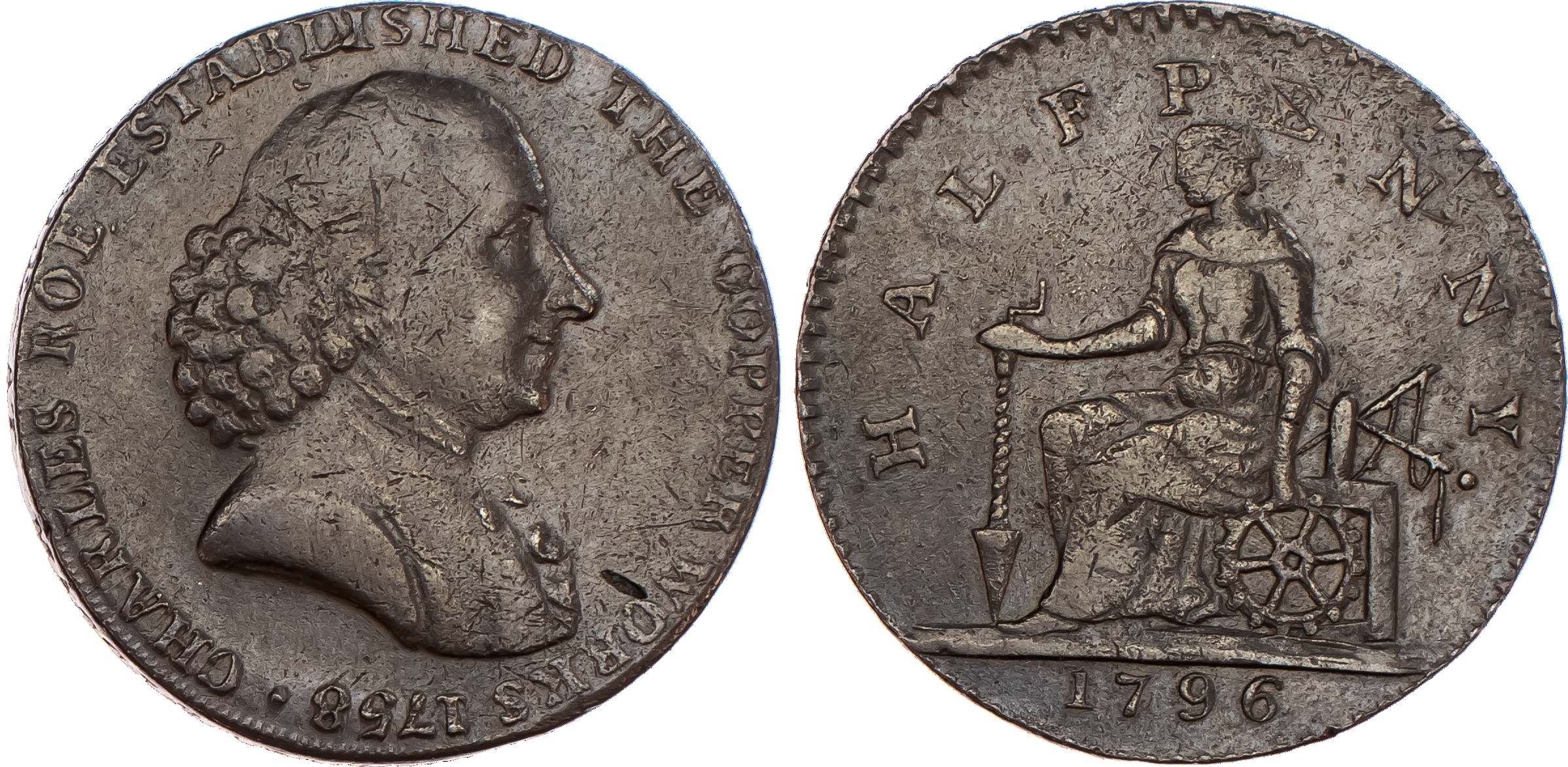 Macclesfield, Contemporary counterfeit of Roe...