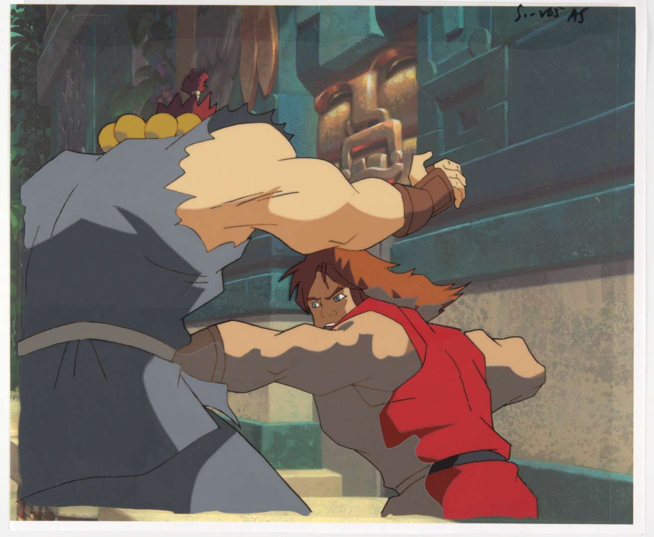 Street Fighter The Animated Series Original Hand Painted Production Cels (Capcom, 1995-1997) Total 3