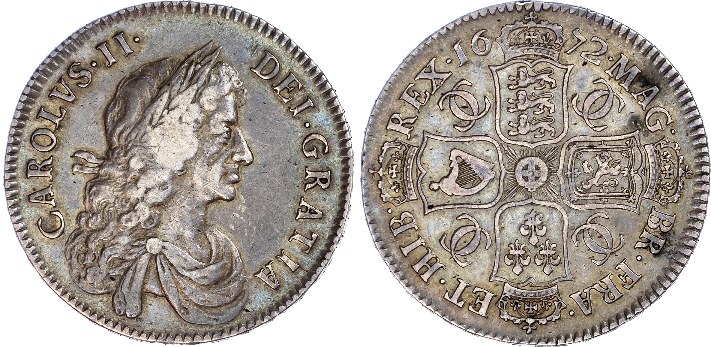 Charles II (1660-1685), Halfcrown, 1672