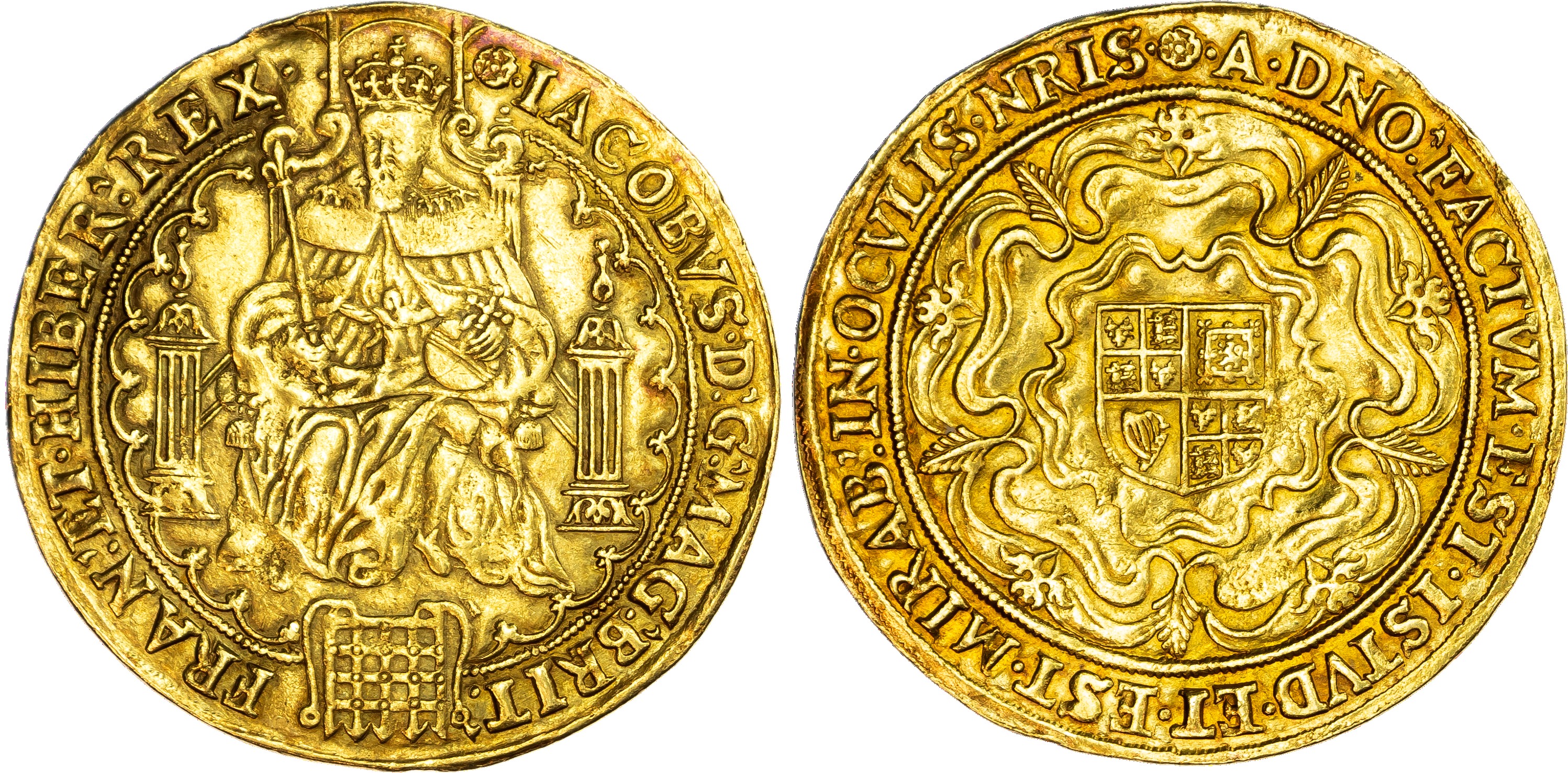 James I (1603‑1625), AV Rose‑Ryal [of 30‑Shillings], Second Coinage