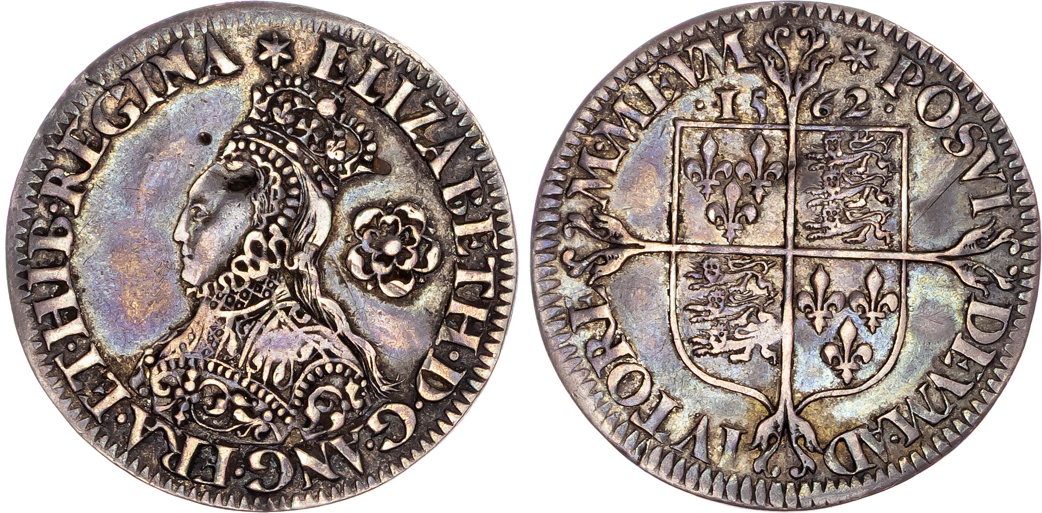 Elizabeth I (1558-1603), AR Sixpence, 1562, Milled Issue, Tower (London) mint, mm. star. 