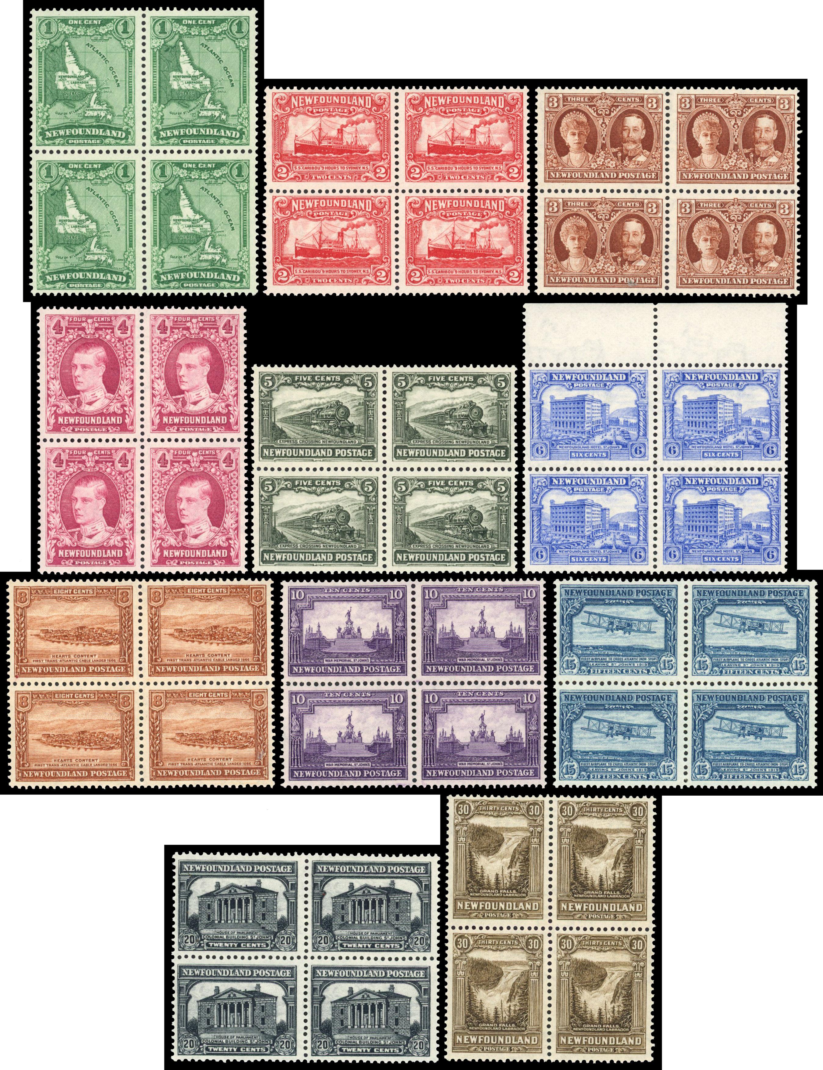 Newfoundland 1931 Publicity Issue set of 11 to 30c