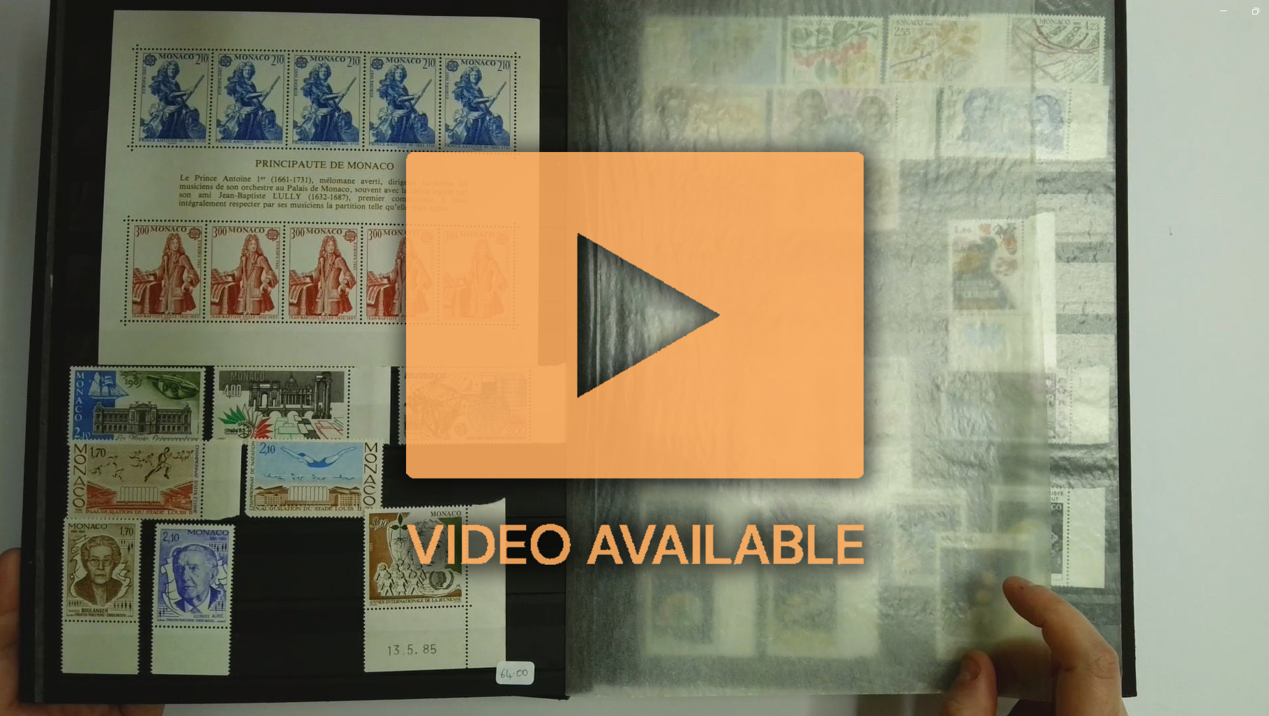 Monaco 1967-1996 collection in 2 stockbooks unmounted o.g.