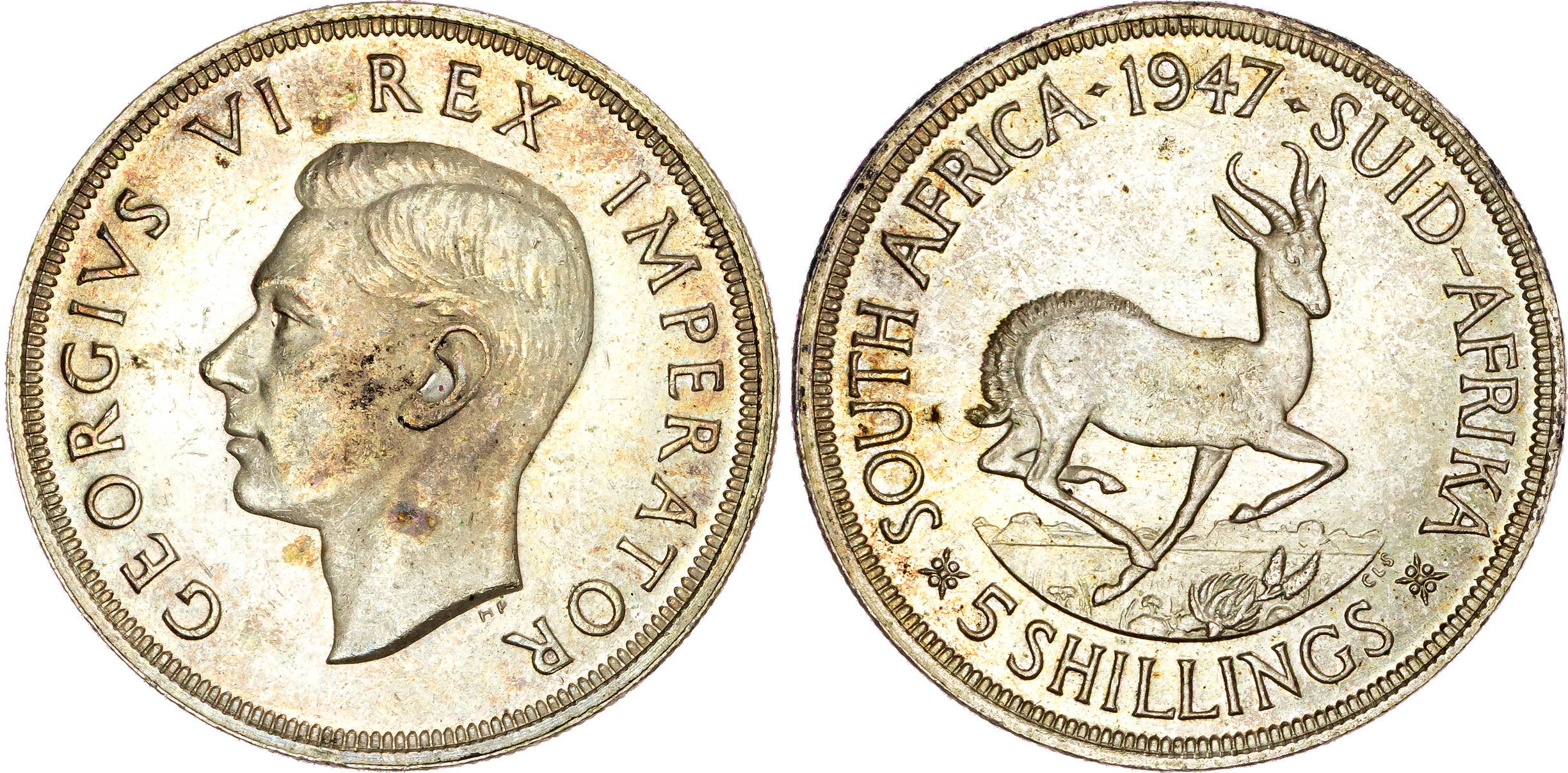 South Africa, date set of silver Crowns (14), 1947-1960