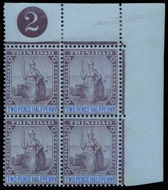 1904-07 2½d purple and blue/blue, wmk MCA, upper...