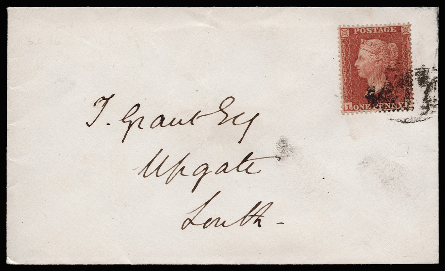 1855 1d Red brown Pl.2 (Wmk. SC Perf.16)....