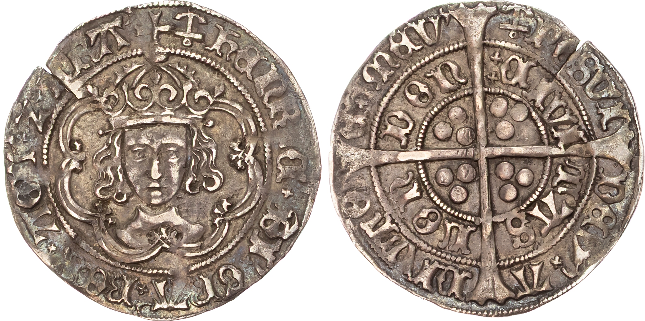 Henry VII (1485‑1509), AR Groat, 2.80gm., London, class IIIc. 