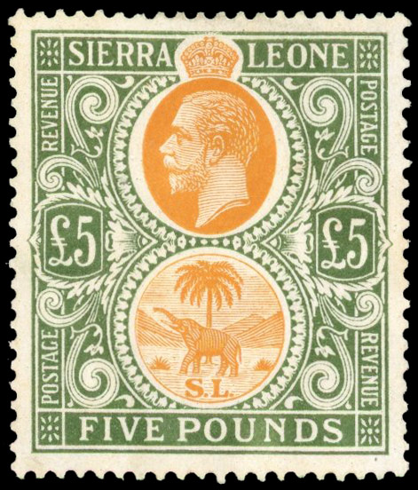 Sierra Leone SG 148 £5 Script mint