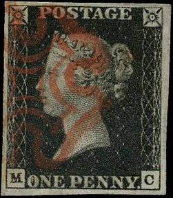 Great Britain SG 2 Plate 7 MC 
