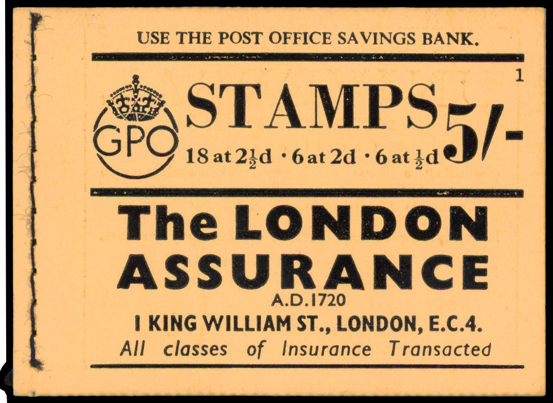 1940 5s Booklet (Edition 1). A superb and extremely fresh example of this scarce booklet. BD25.