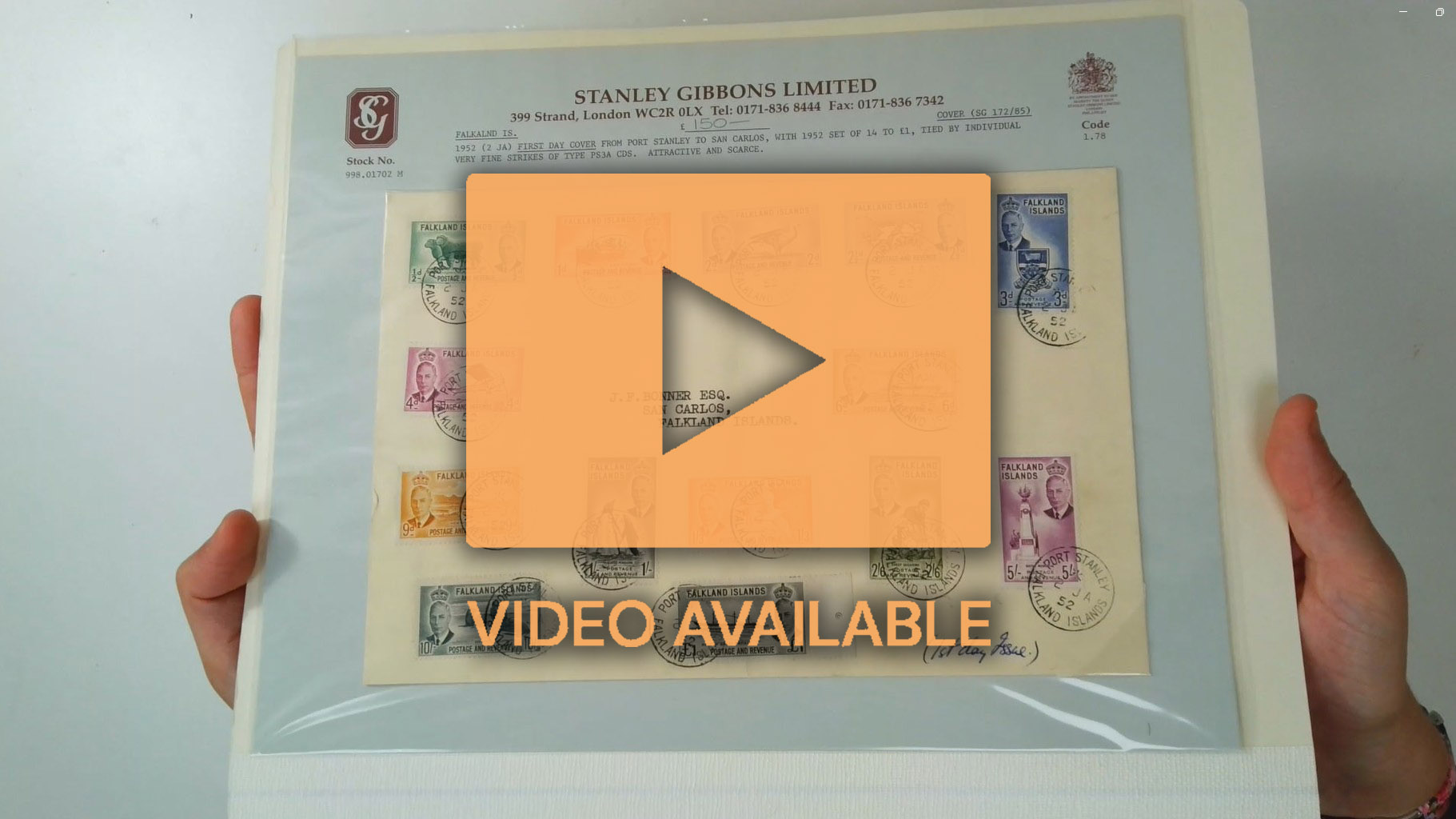 Falkland Islands 1952 definitives collection