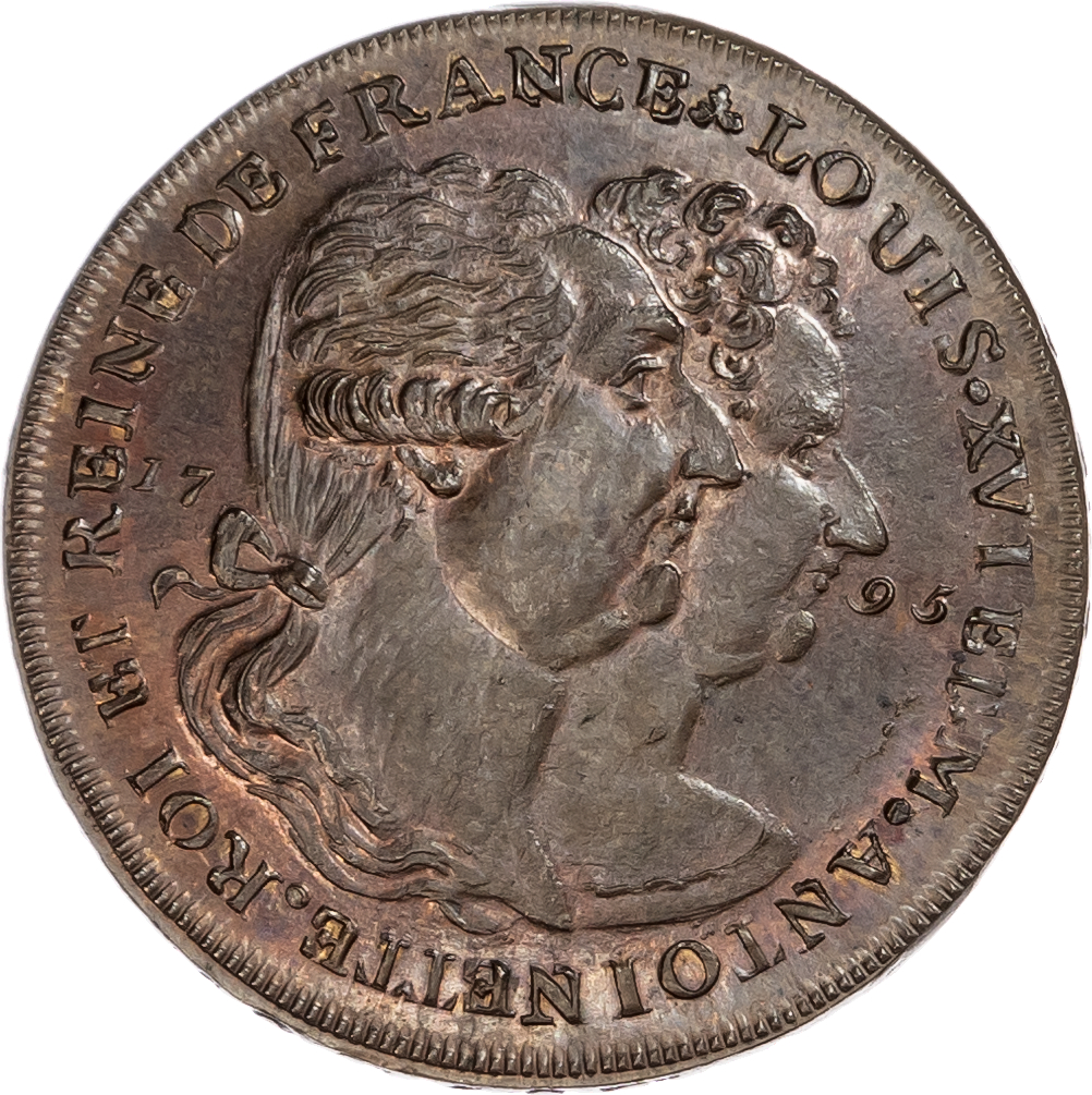 London National Series, Skidmore’s mule King & Queen of France Halfpenny 1795