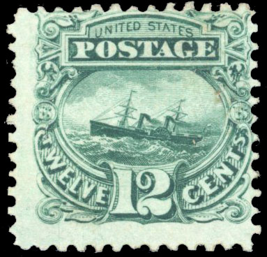 USA 1869 12c Paddle Steamer mint
