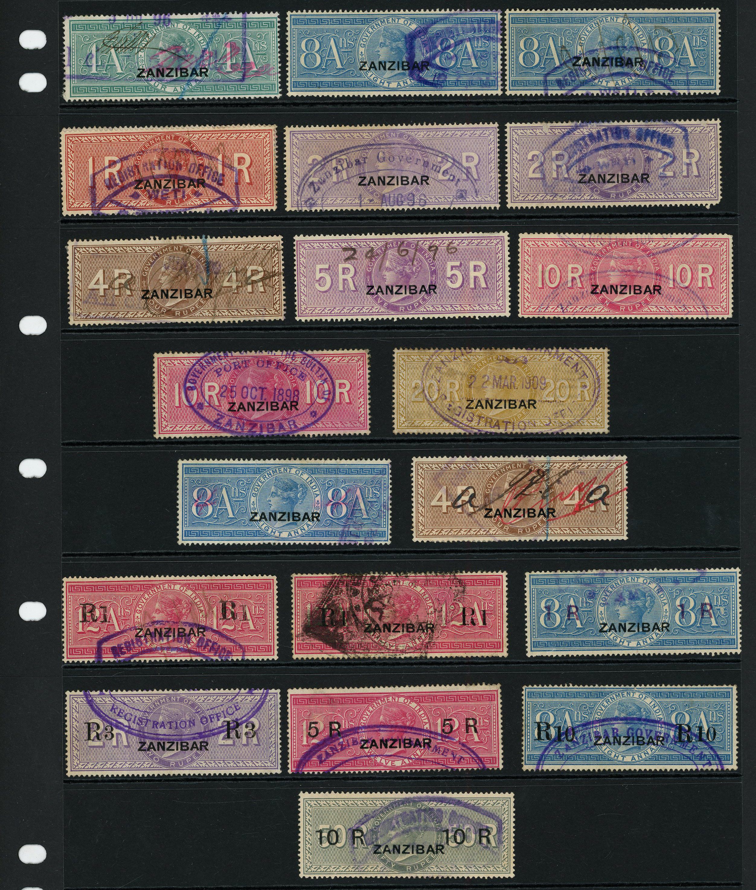 1892-1964 used collection on stocksheets comprising 1st issue...