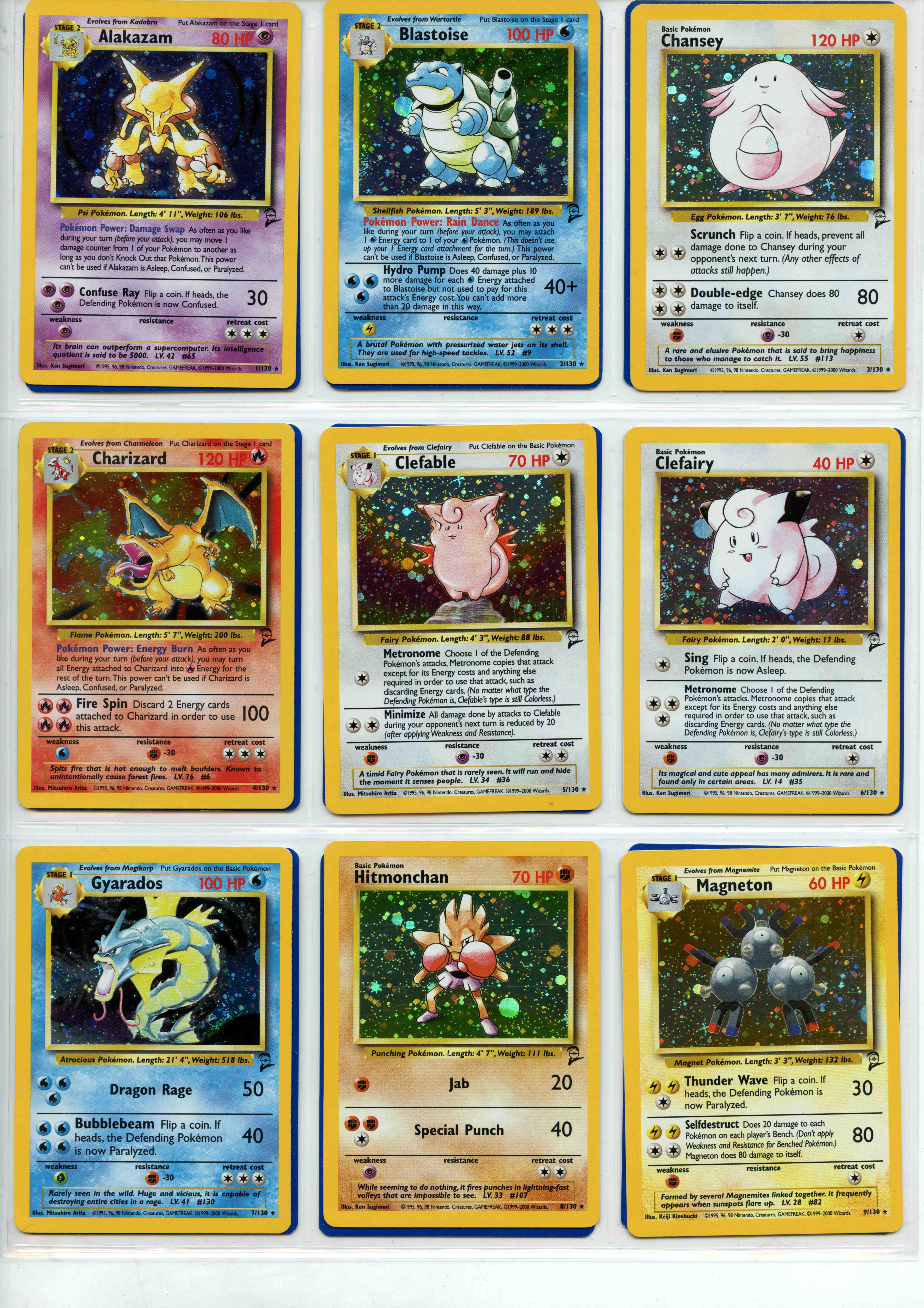 Pokemon TCG - Base Set 2 - Complete Set 130/130