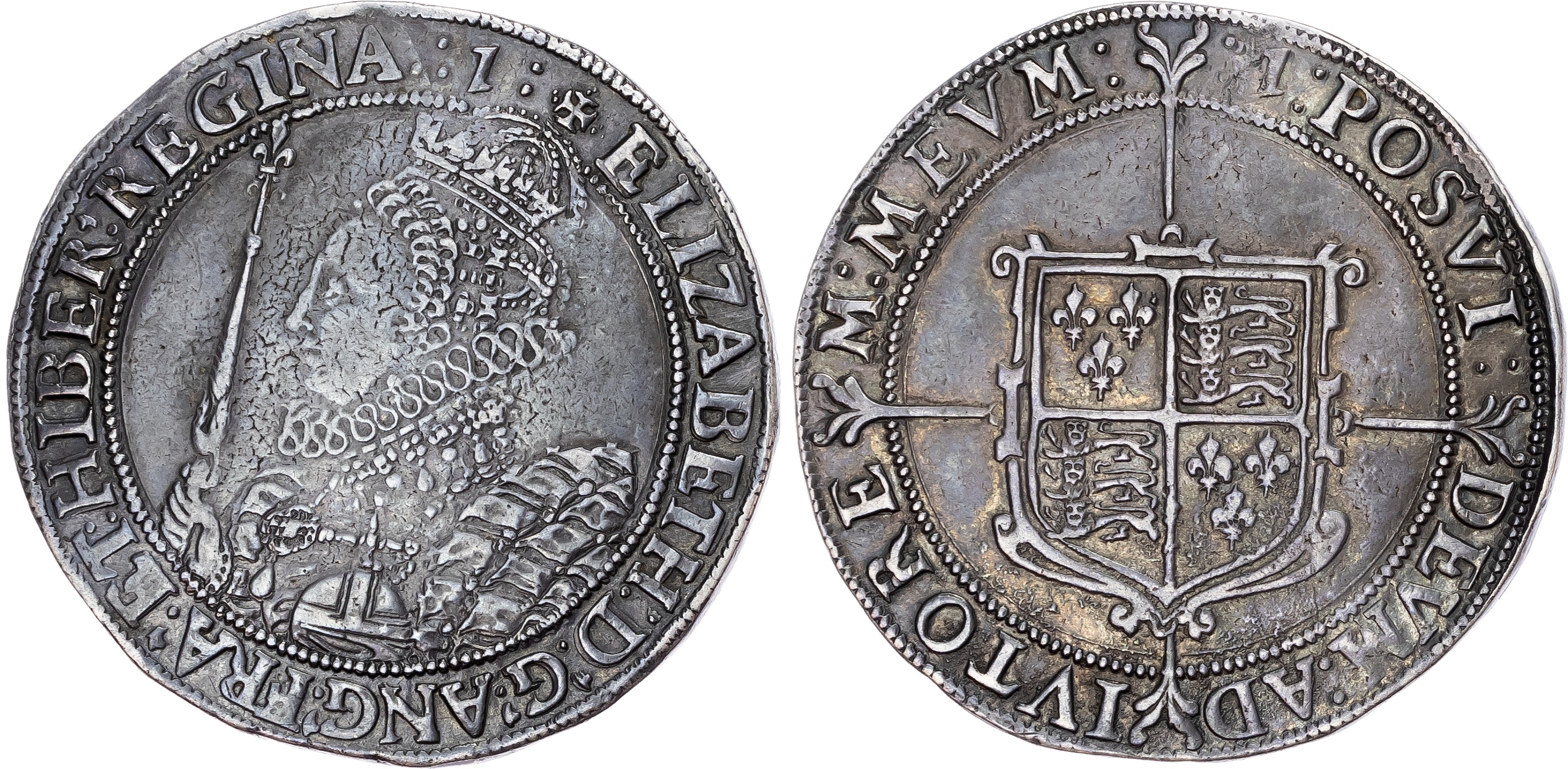 Elizabeth I (1558-1603), Crown, Seventh Issue
