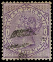 1874 6d bright reddish violet, watermark Crown CC inverted, used.  SG 70w,...