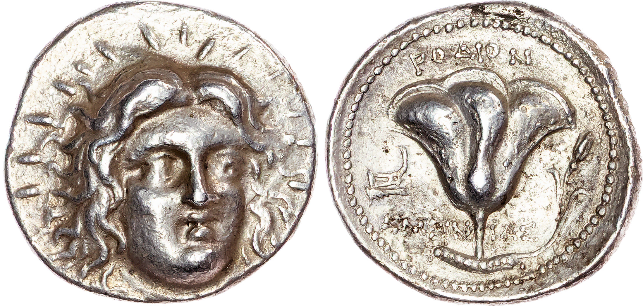 Islands off Caria, Rhodes (c. 230-205 BC) AR Tetradrachm, Ameinias, magistrate, 13.40g.