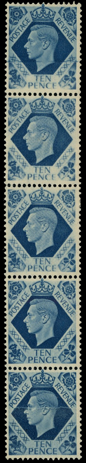 GB SG 474 dry print strip mint