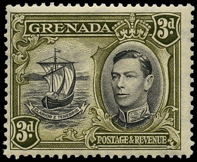 1942 3d black and brown-olive, perf 13½ x...