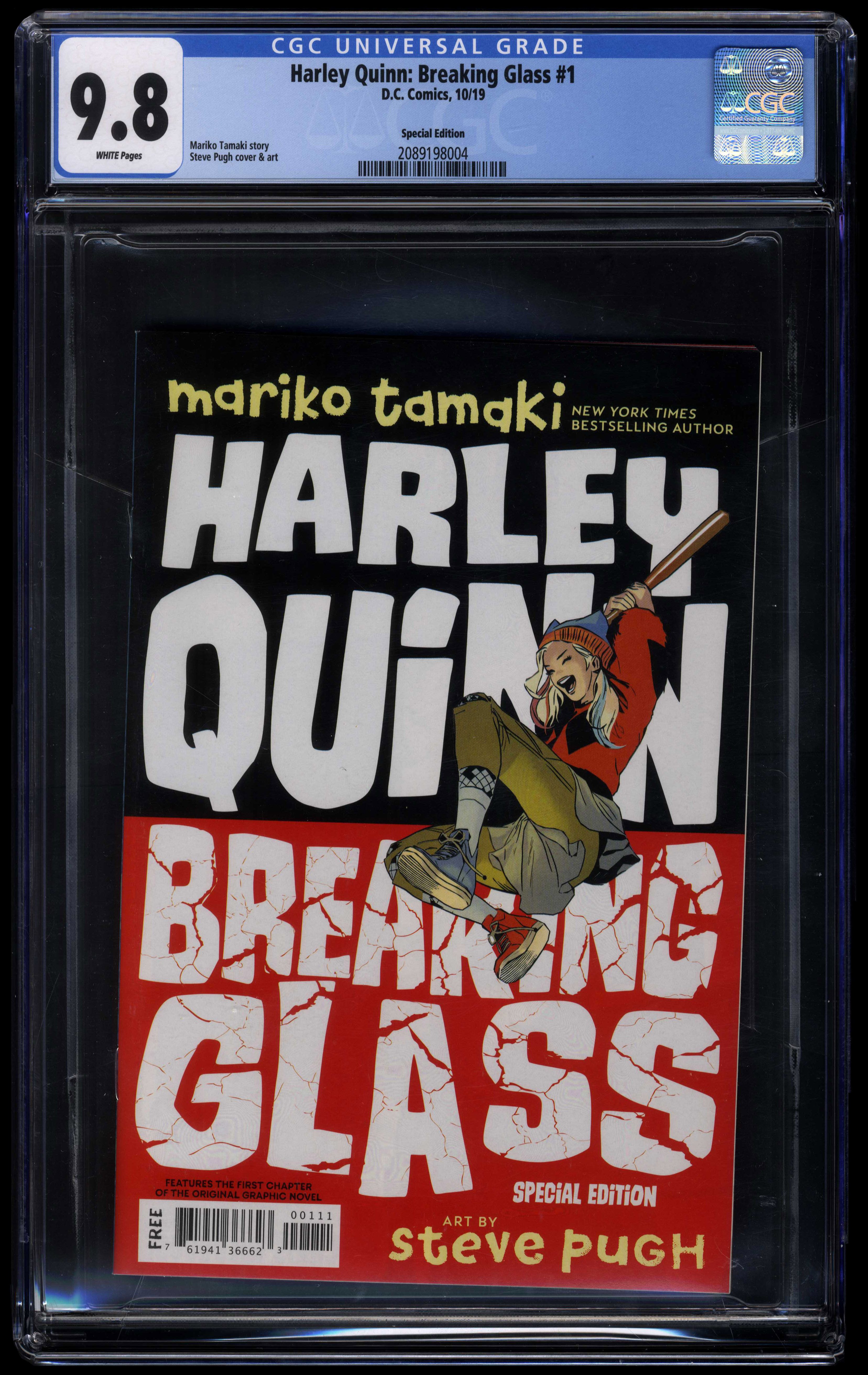 Harley Quinn Breaking Glass #1 Ashcan(DC Comics 2019) CGC 9.8