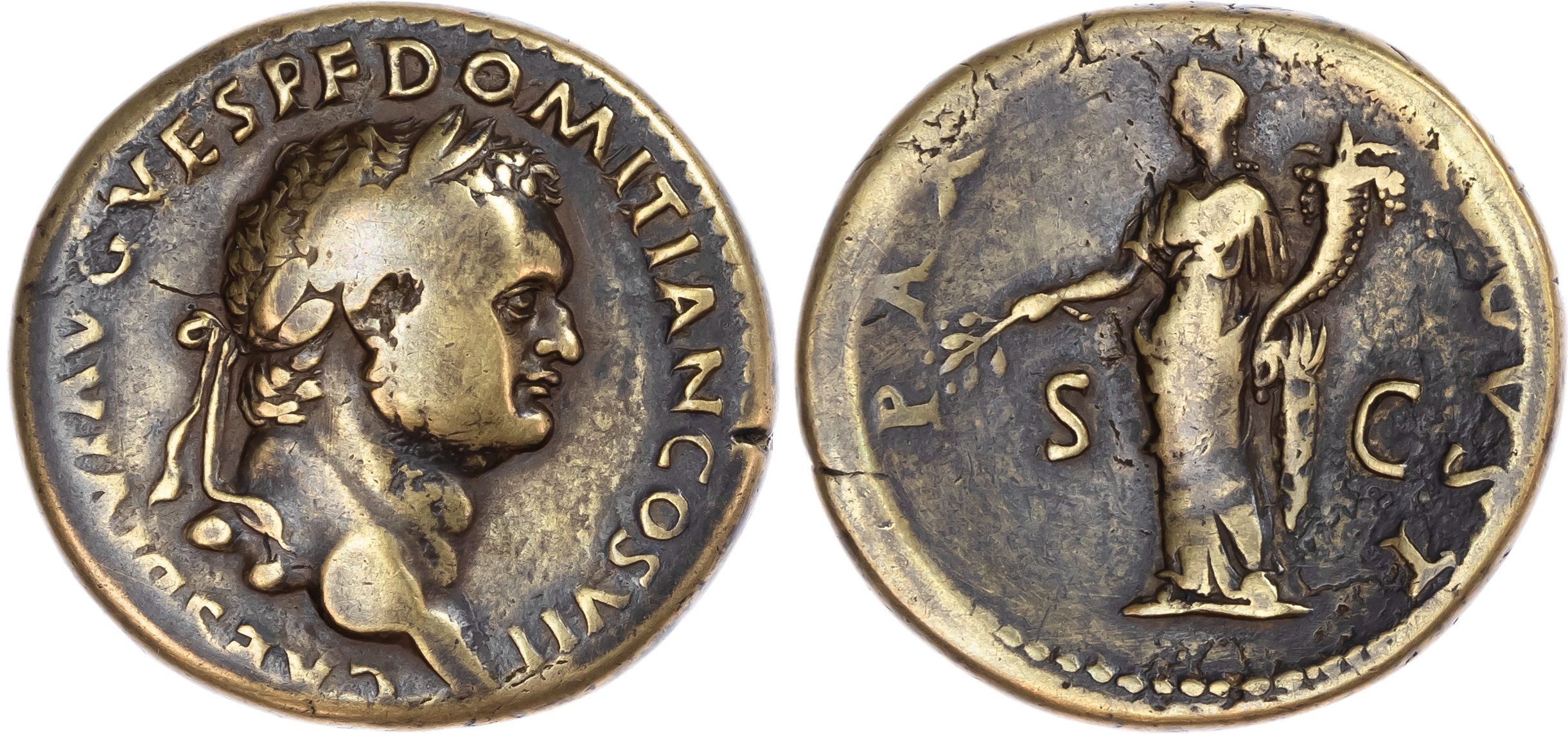 Domitian (AD 69-81), struck as Caesar under Titus, AE Sestertius, Eastern Mint (Thrace?), AD 80-81, 25.00g.