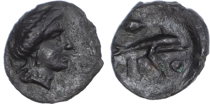 Skythia, Olbia Æ 10mm. Circa 350-300 BC.