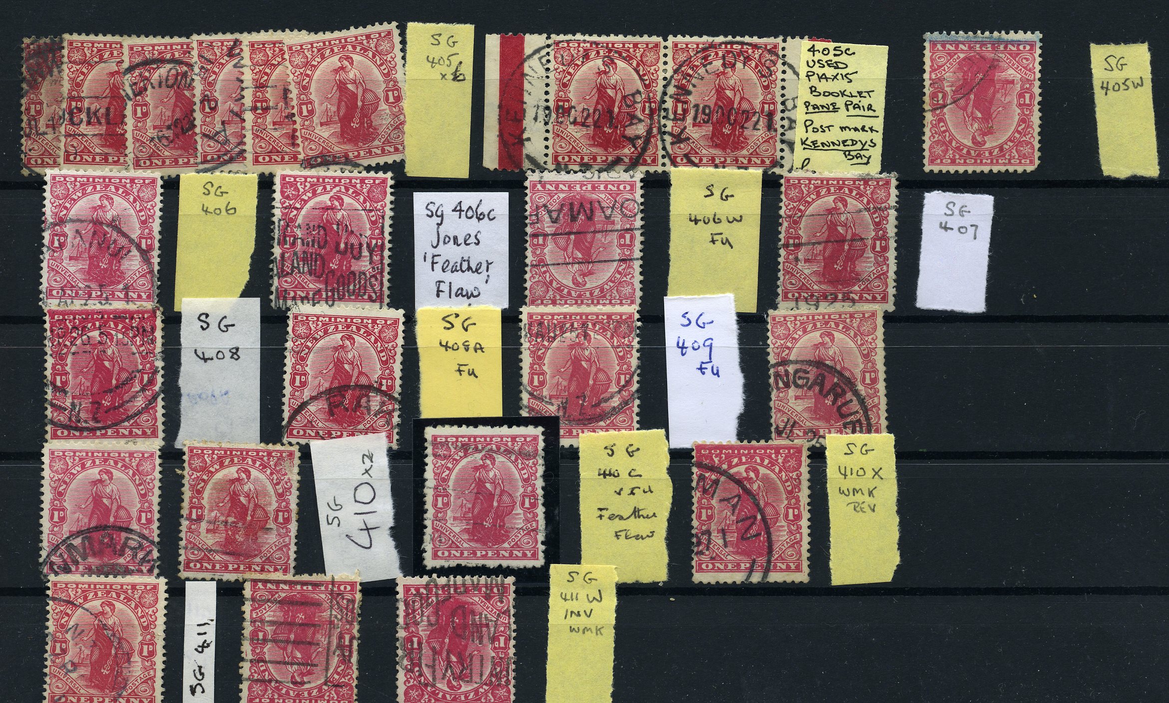 1909-27 1d 'Dominion' used collection (24)...