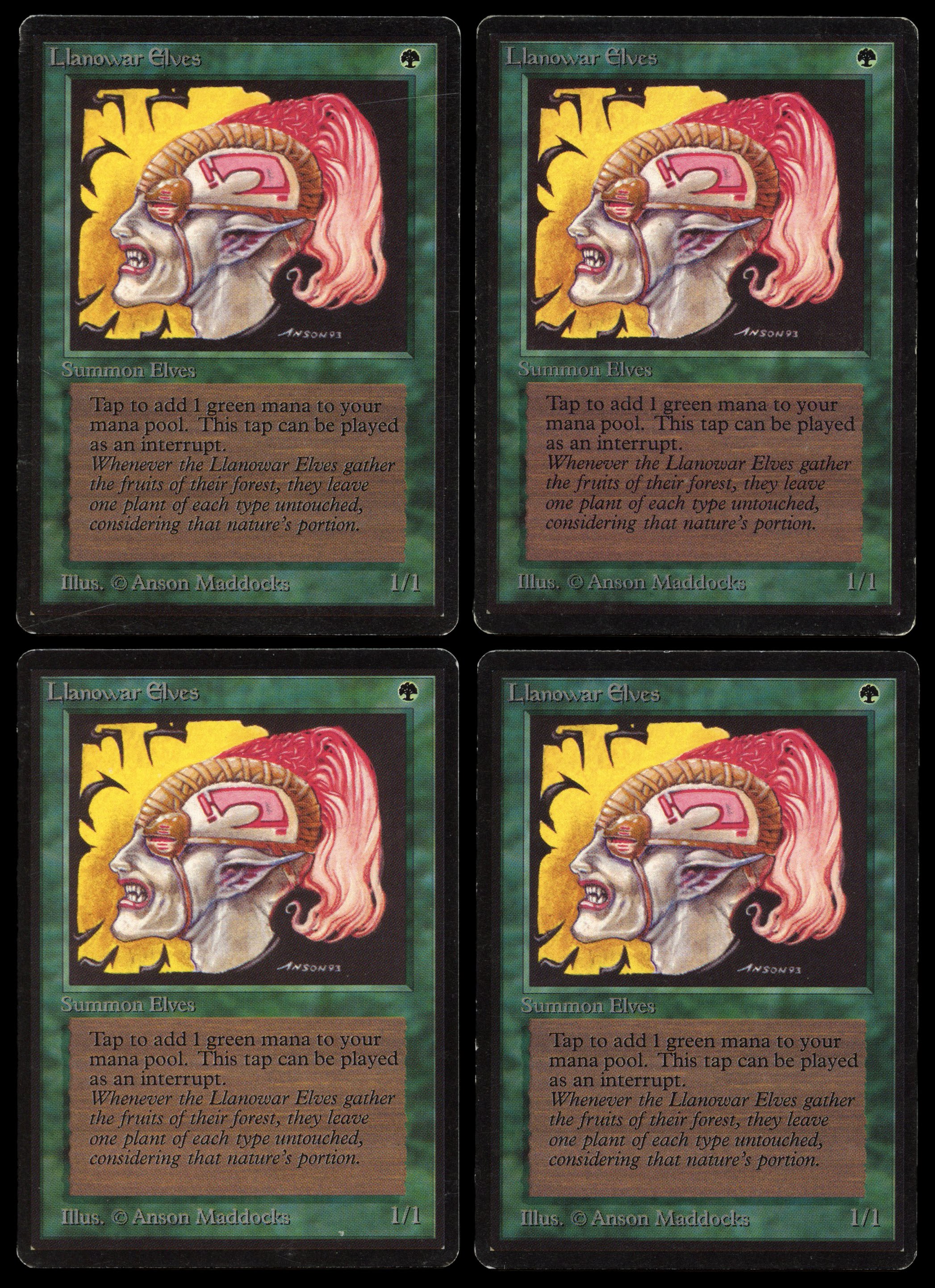 Beta Llanowar Elves Playset (GD-EX)