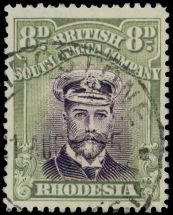 1923 8d Head Die IIIB, perf 15, white...