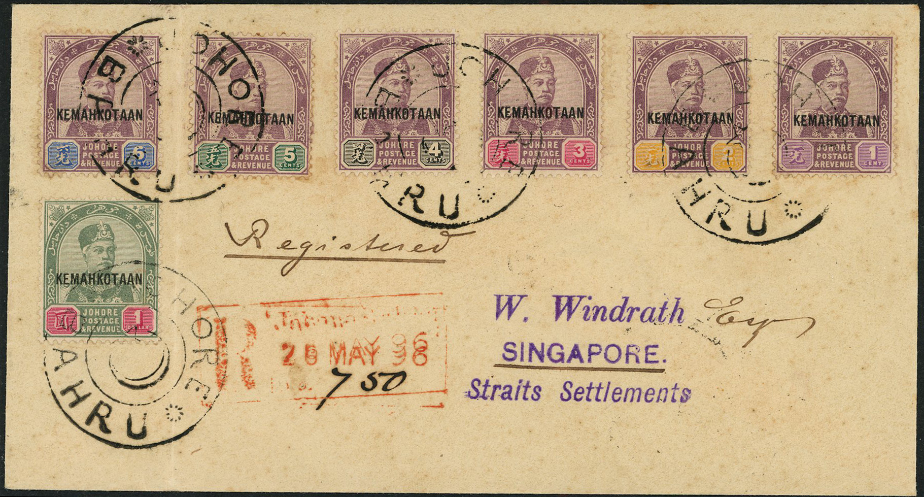 Malaya Johore SG 32-8 cover